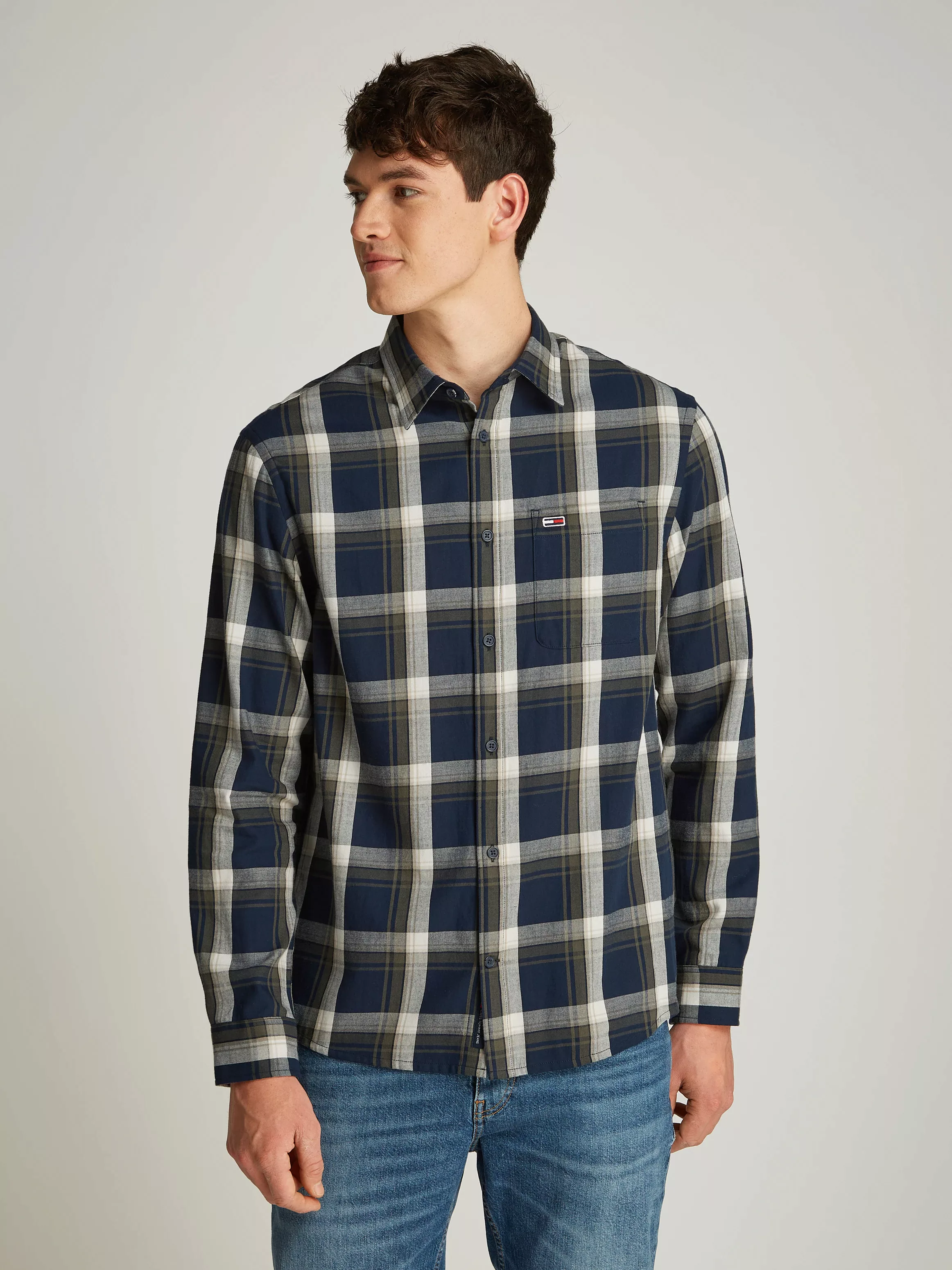 Tommy Jeans Karohemd "TJM REG CHECK FLANNEL SHIRT EXT", mit Karomuster günstig online kaufen