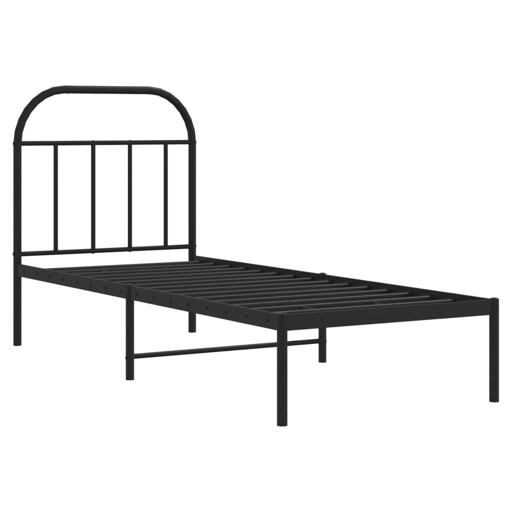 vidaXL Bett Bettgestell mit Kopfteil Metall günstig online kaufen