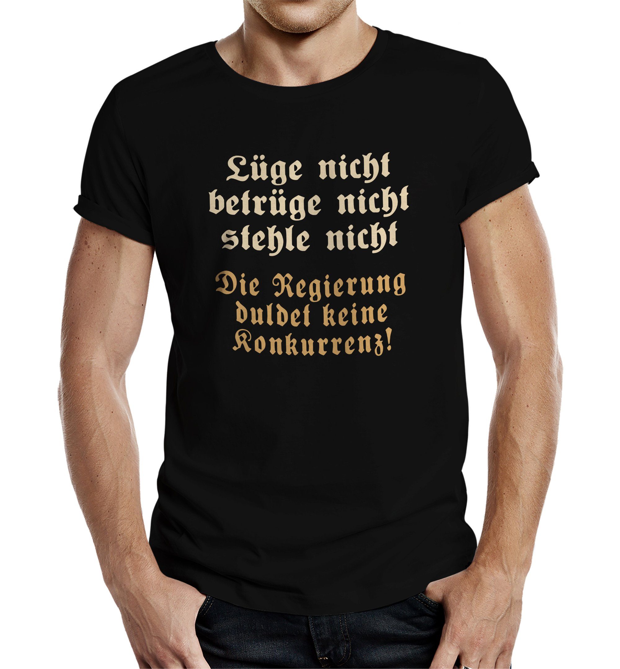 RAHMENLOS® T-Shirt als Geschenk: Die Regierung günstig online kaufen