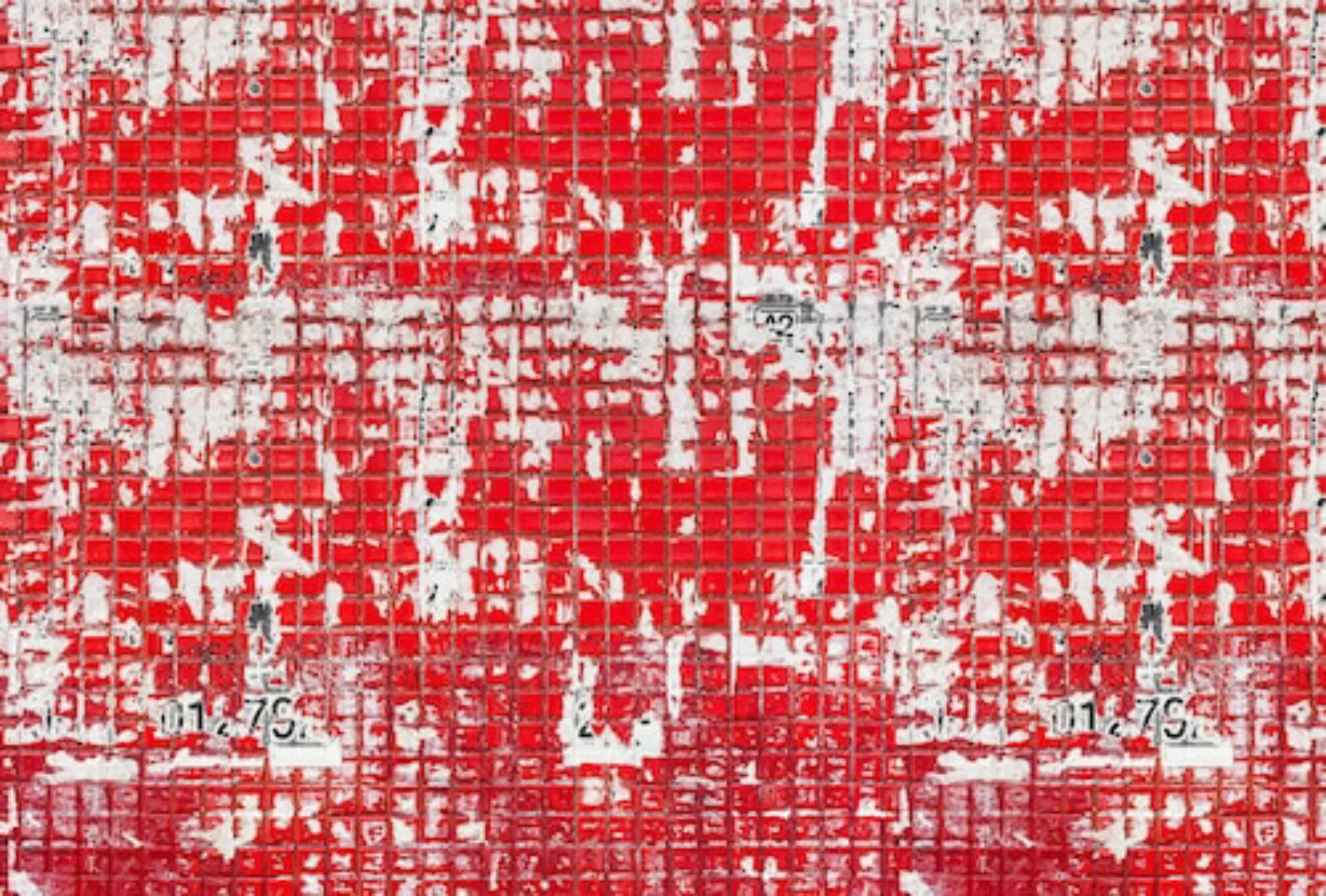 Architects Paper Fototapete »Old Tiles Red«, Vlies, Wand, Schräge günstig online kaufen
