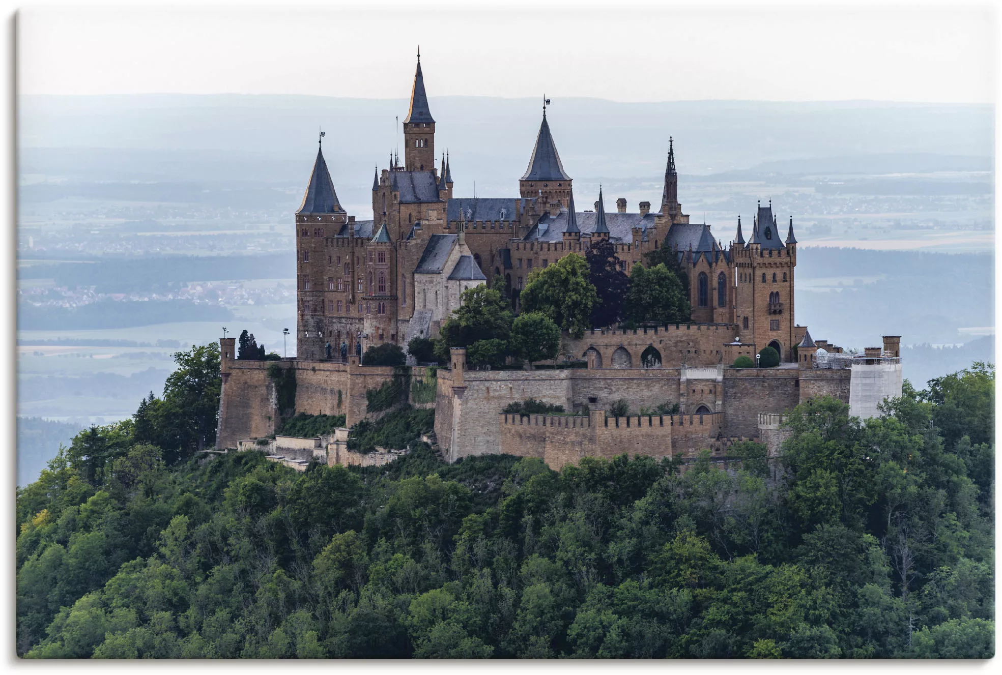 Artland Leinwandbild »Burg Hohenzollern als Nahaufnahme«, Gebäude, (1 St.), günstig online kaufen