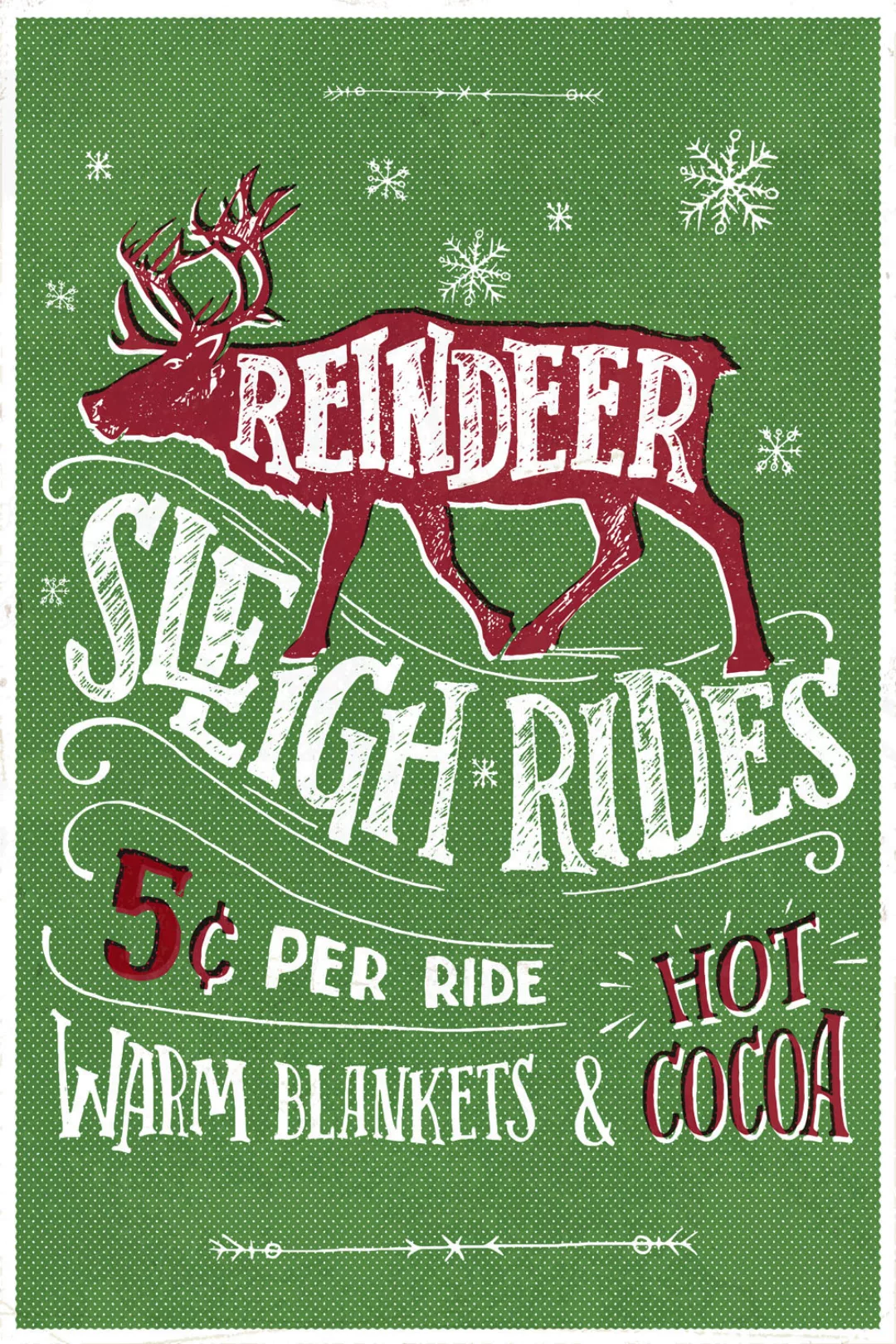 queence Metallbild »Reindeer Sleigh Rides«, (1 St.), Stahlschilder günstig online kaufen