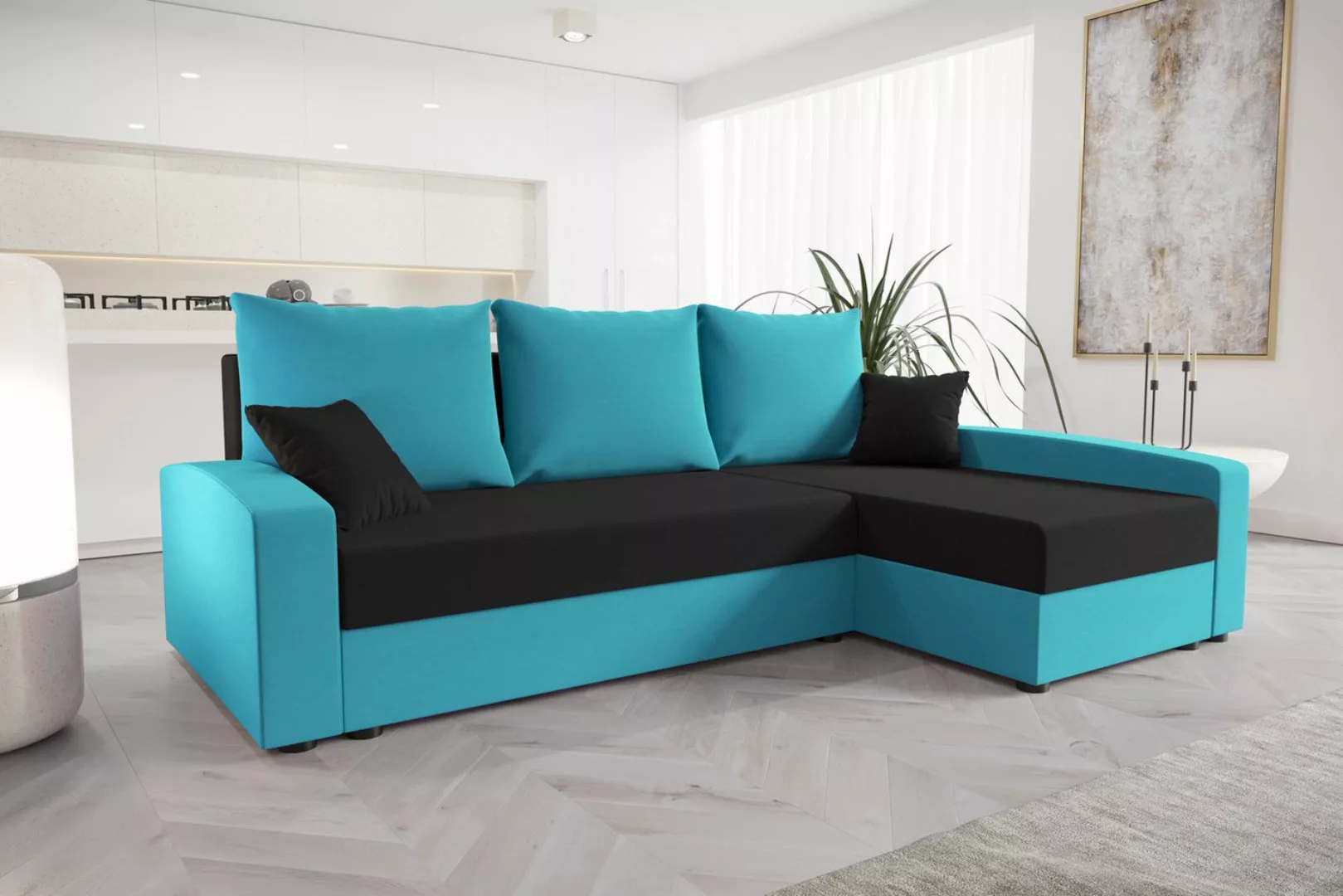 ALTDECOR Ecksofa CHIEV, Couch mit Schlaffunktion, Wohnzimmer - Wohnlandscha günstig online kaufen