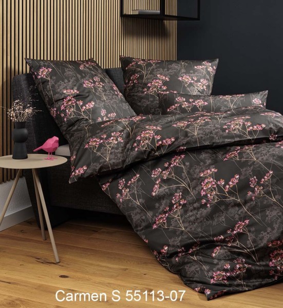 Janine Janine Interlock-Jersey Bettwäsche CARMEN S 55113 braun pink Größe: günstig online kaufen
