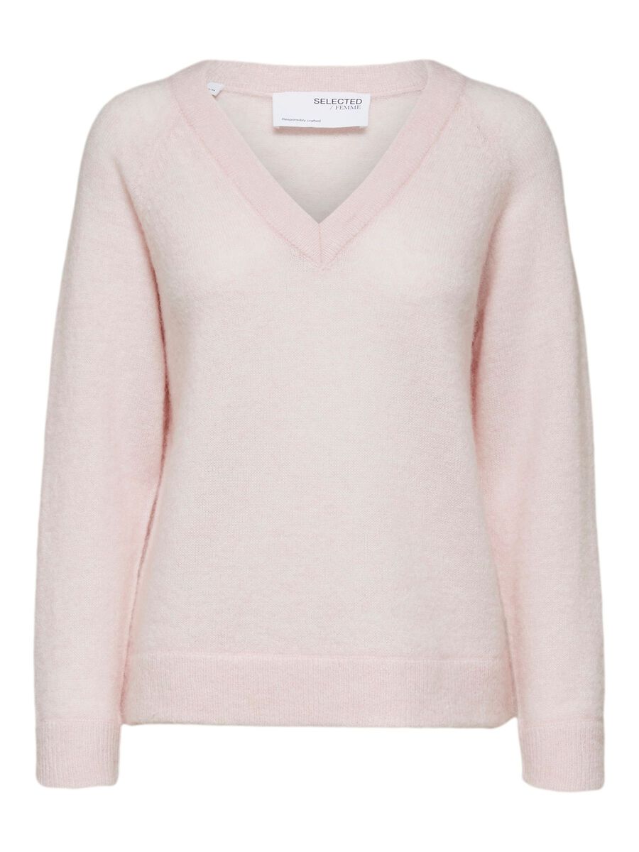 SELECTED V-ausschnitt Pullover Damen Pink günstig online kaufen