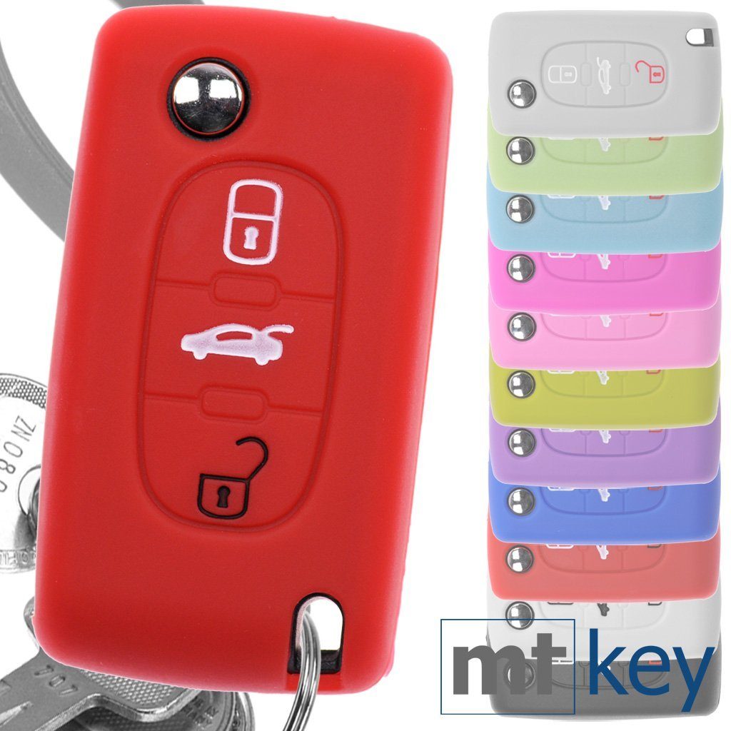 mt-key Schlüsseltasche Autoschlüssel Softcase Silikon Schutzhülle günstig online kaufen