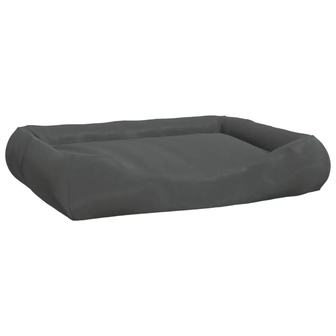 Vidaxl Hundebett Mit Kissen Dunkelgrau 89x75x19 Cm Oxford-gewebe günstig online kaufen