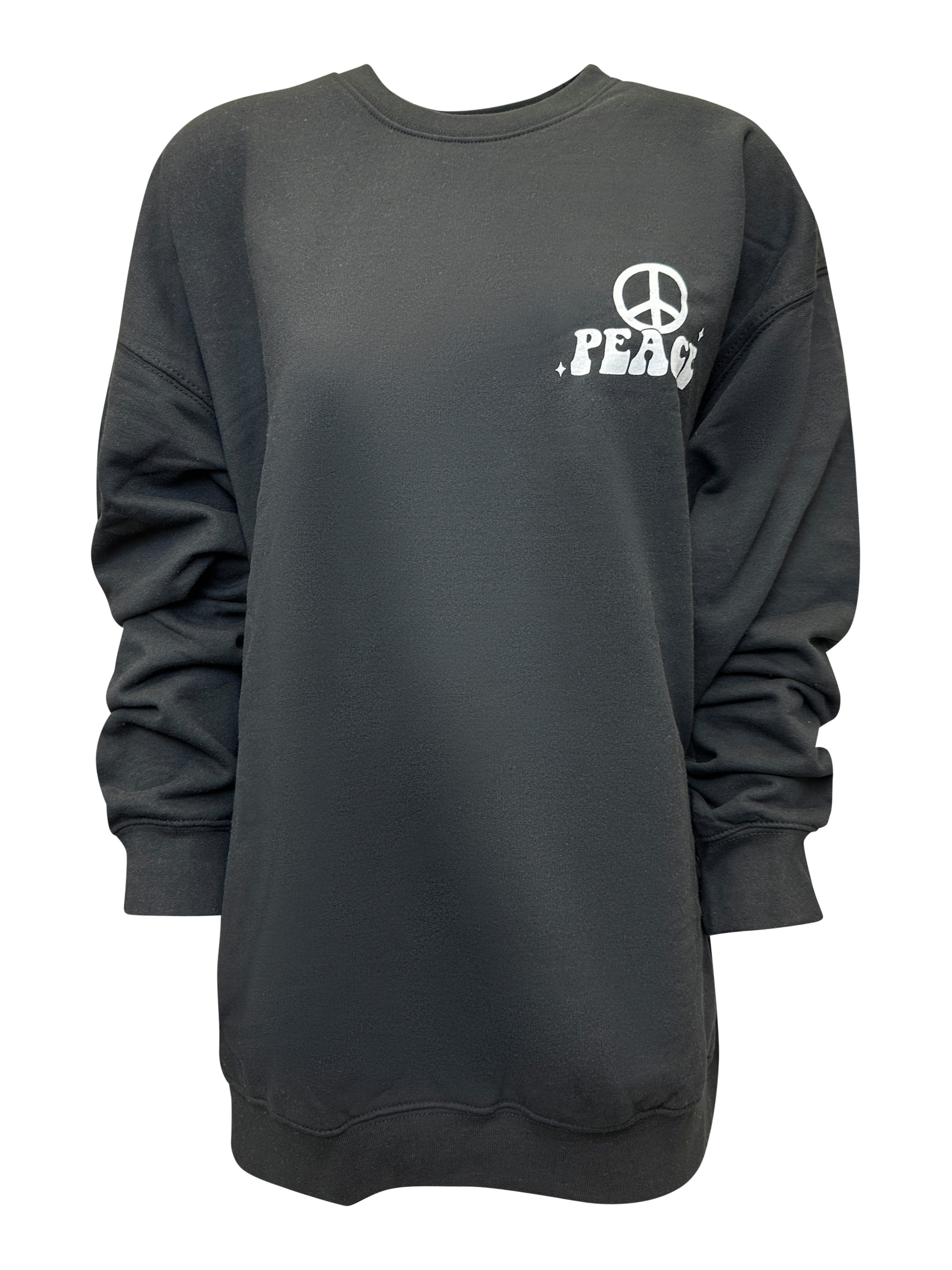 Worldclassca Longsweatshirt Worldclassca Oversized Sweatshirt PEACE günstig online kaufen