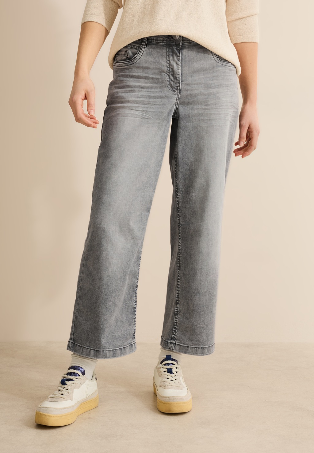 Cecil Weite Jeans, softer Materialmix günstig online kaufen