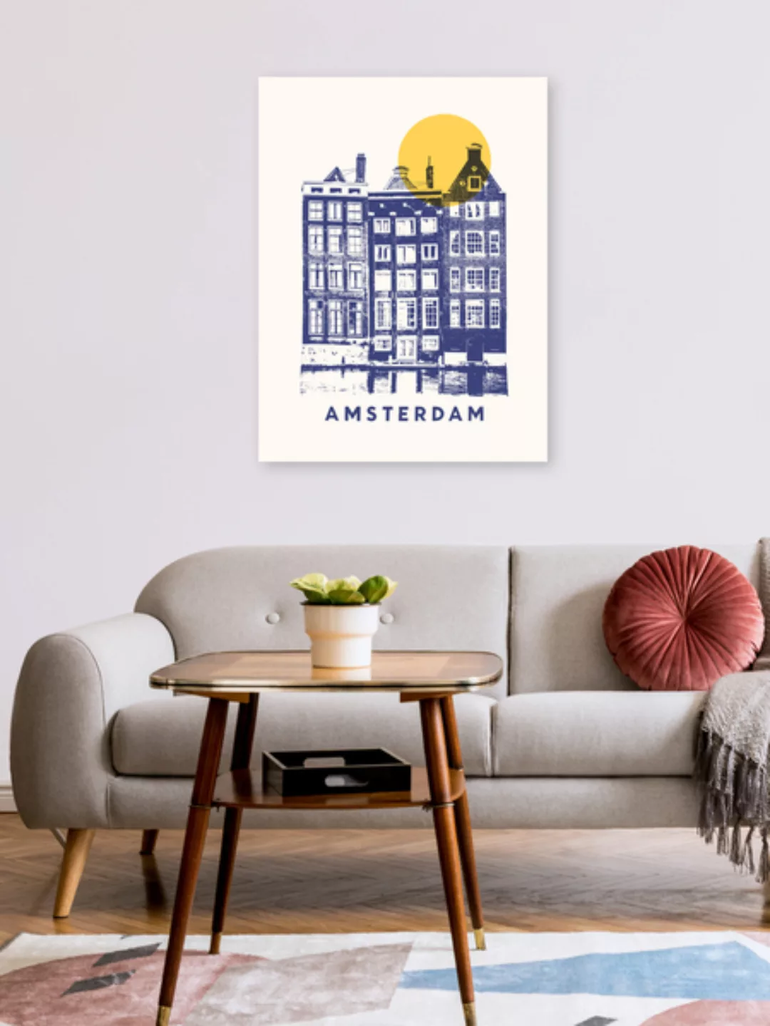Poster / Leinwandbild - Amsterdam günstig online kaufen
