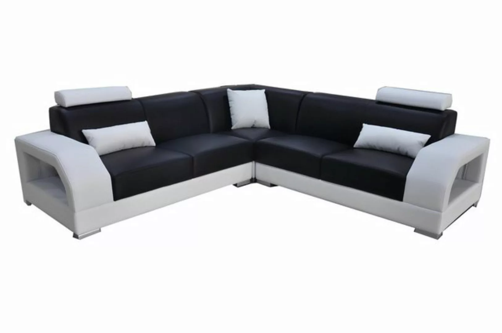 Xlmoebel Sofa Großes Ecksofa aus Leder im modernen Design mit L-Form und XX günstig online kaufen