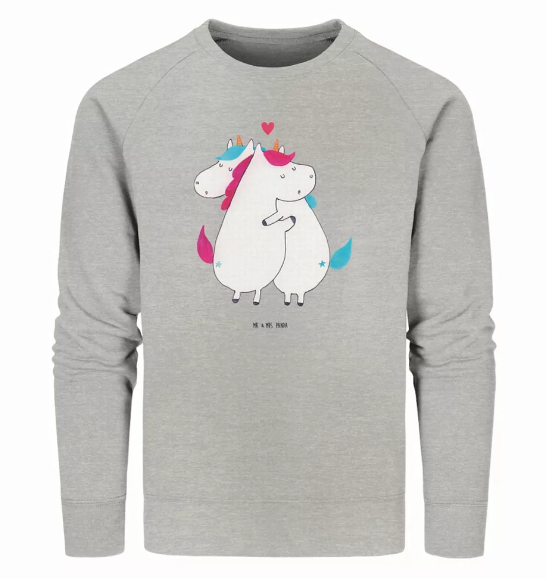 Mr. & Mrs. Panda Longpullover Einhorn Mitteilung Größe S - Heather Grey - G günstig online kaufen