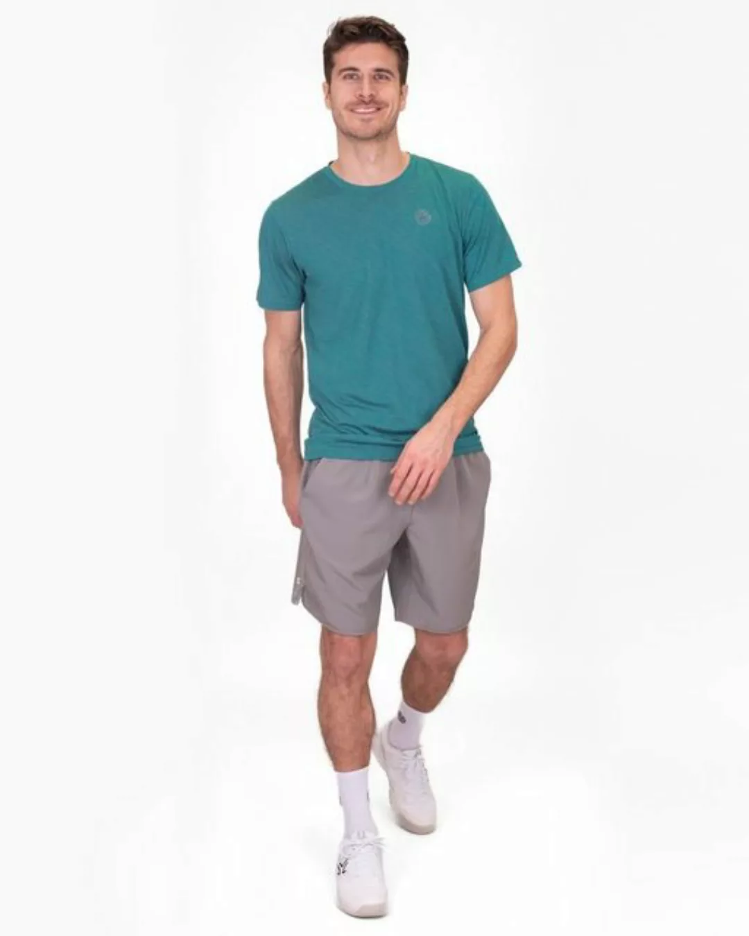 BIDI BADU Shorts Crew Tennishose kurz für Herren in grau günstig online kaufen