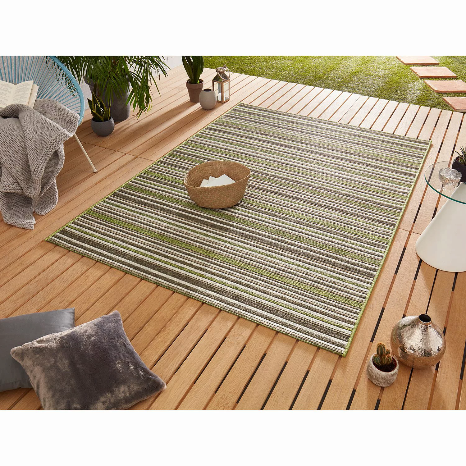 home24 In-/Outdoorteppich Bamboo günstig online kaufen