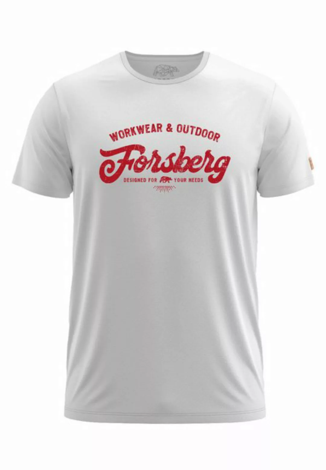 FORSBERG T-Shirt Överson mit Retro Brustlogo günstig online kaufen