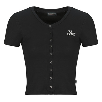 Guess  T-Shirt SL CN SNAP EMBRO SLIM TOP günstig online kaufen