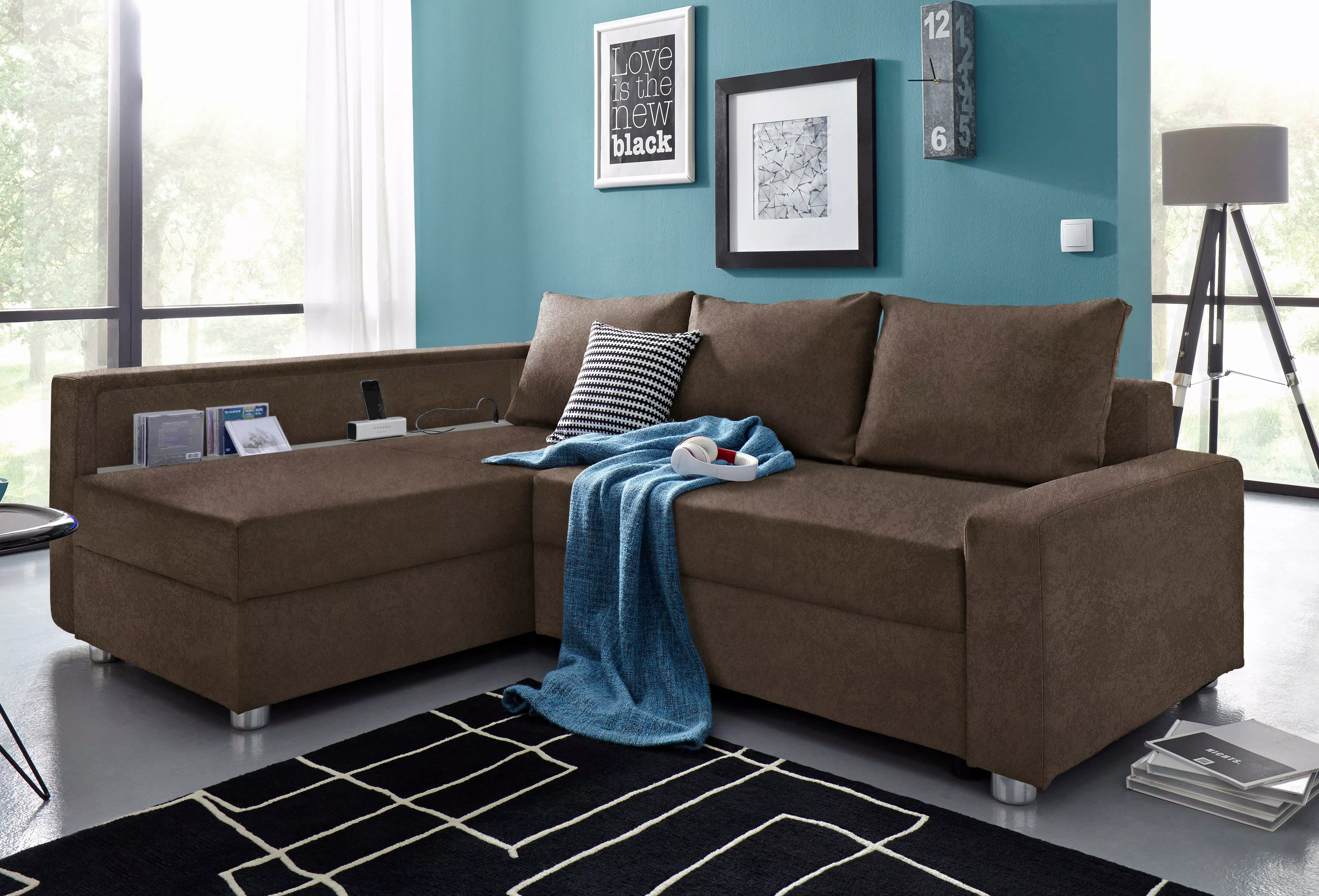 COLLECTION AB Ecksofa "Relax L-Form", inklusive Bettfunktion, Federkern, wa günstig online kaufen