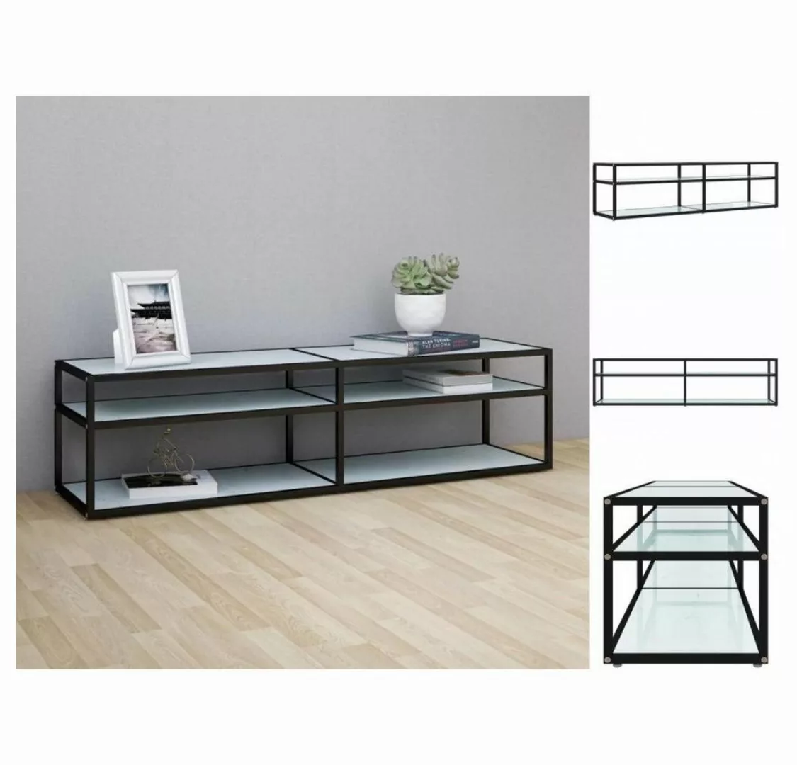 vidaXL TV-Schrank TV-Schrank Weiß Marmor-Optik 160x40x40,5 cm Hartglas Lowb günstig online kaufen