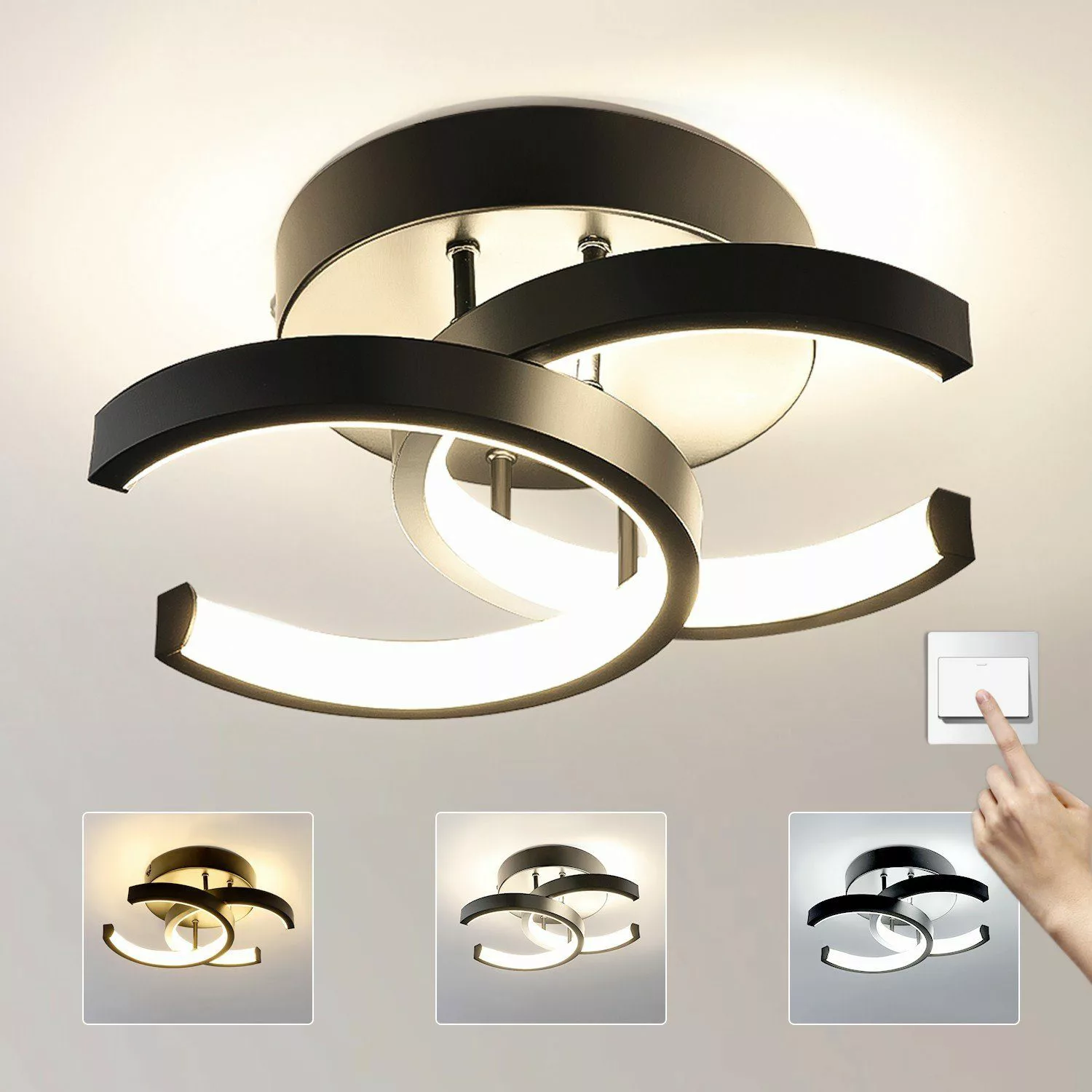 WILGOON Deckenleuchte Moderne LED Deckenleuchte LED günstig online kaufen