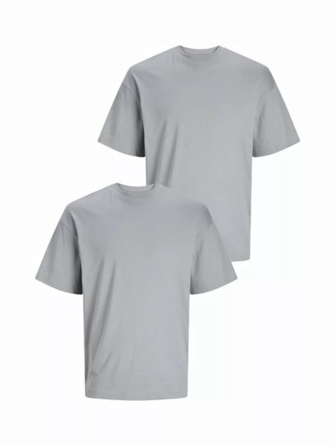 Jack & Jones T-Shirt 2er-SET Basic T-Shirt Rundhals Dropped Shoulder Oversi günstig online kaufen