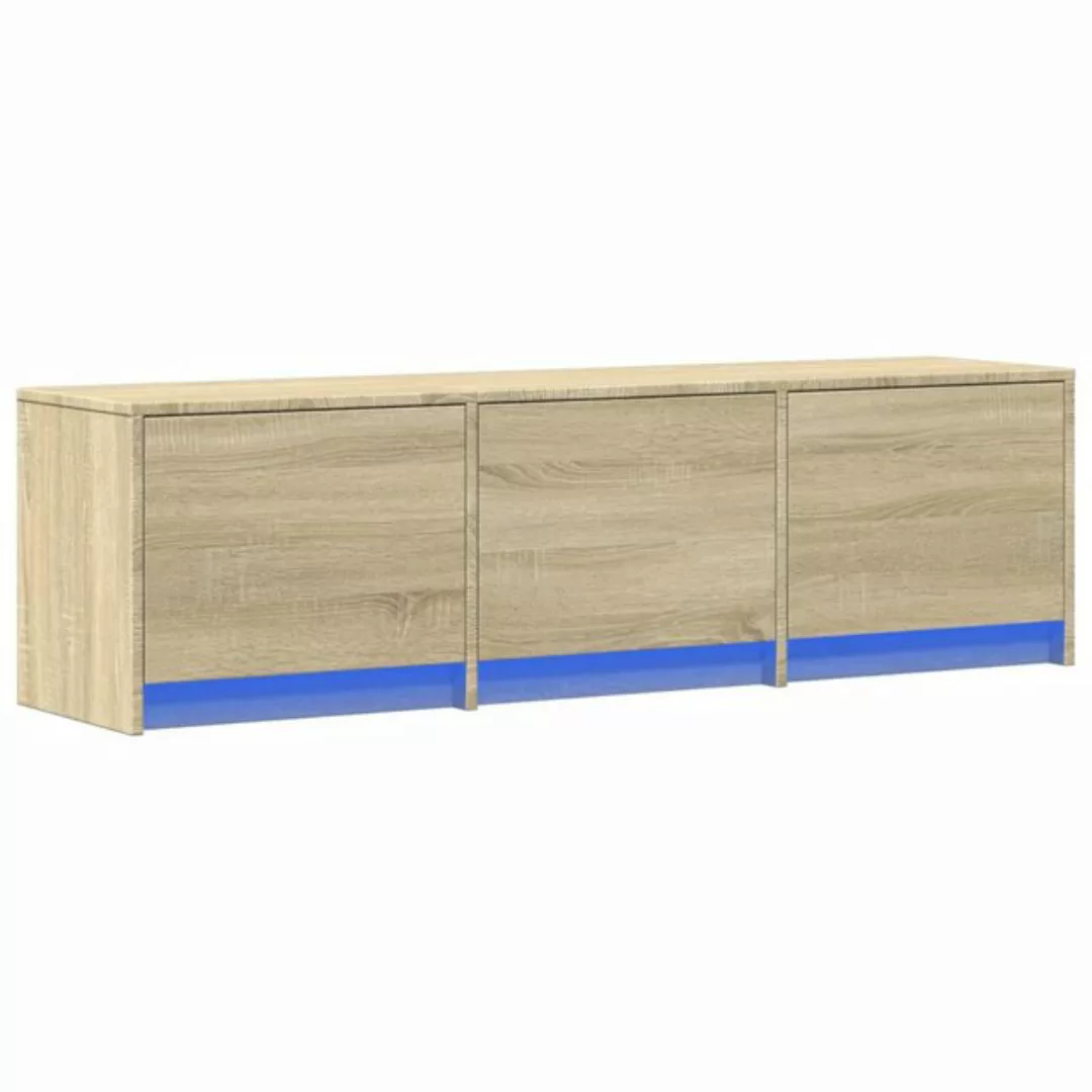 vidaXL TV-Schrank TV-Schrank LED Sonoma-Eiche 140x34x40 cm Holzwerkstoff (1 günstig online kaufen