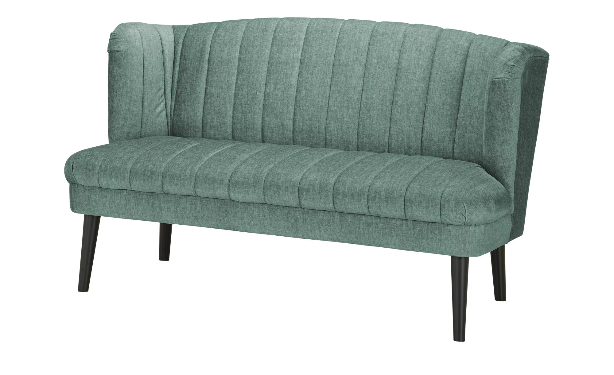 Küchensofa  Velours meliert Rina ¦ türkis/petrol ¦ Maße (cm): B: 156 H: 92 günstig online kaufen