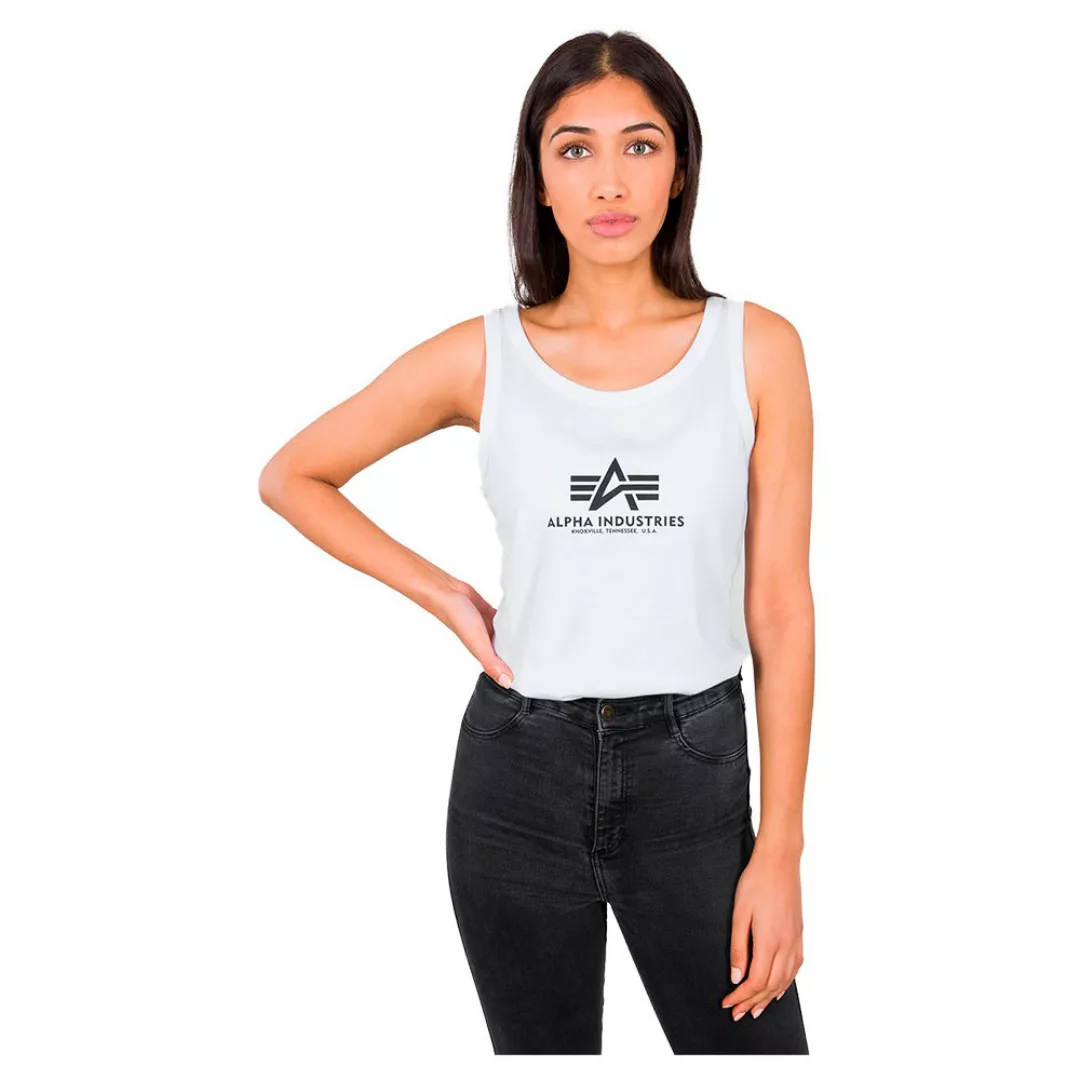 Alpha Industries Basic Ärmelloses T-shirt M White günstig online kaufen