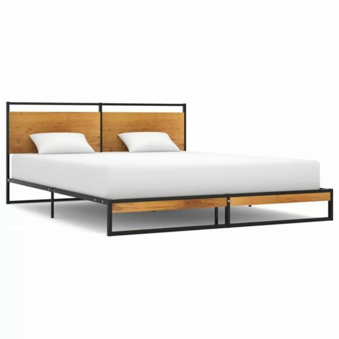 möbelando Bett Serbian (LxB: 200x140 cm), aus Metall in Eiche günstig online kaufen