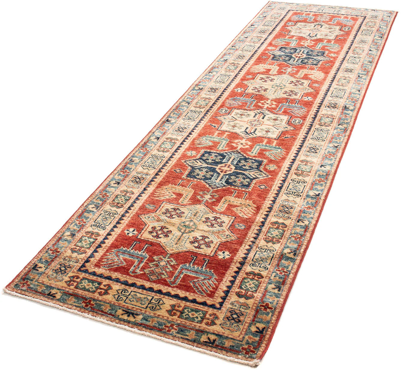 morgenland Orientteppich »Ziegler - Kazak - 266 x 77 cm - rot«, rechteckig, günstig online kaufen