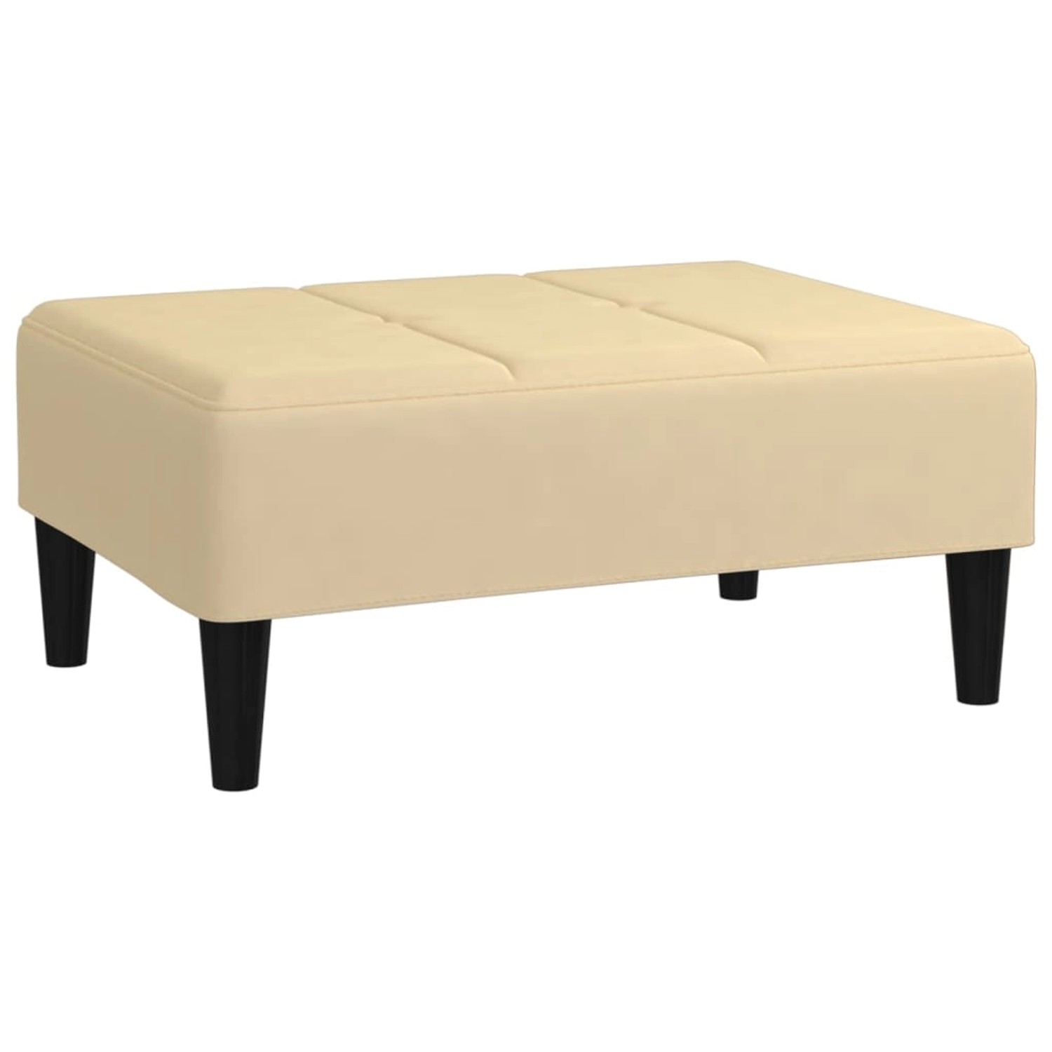 vidaXL Fußhocker Creme 78x56x32 cm Samt Modell 4 günstig online kaufen