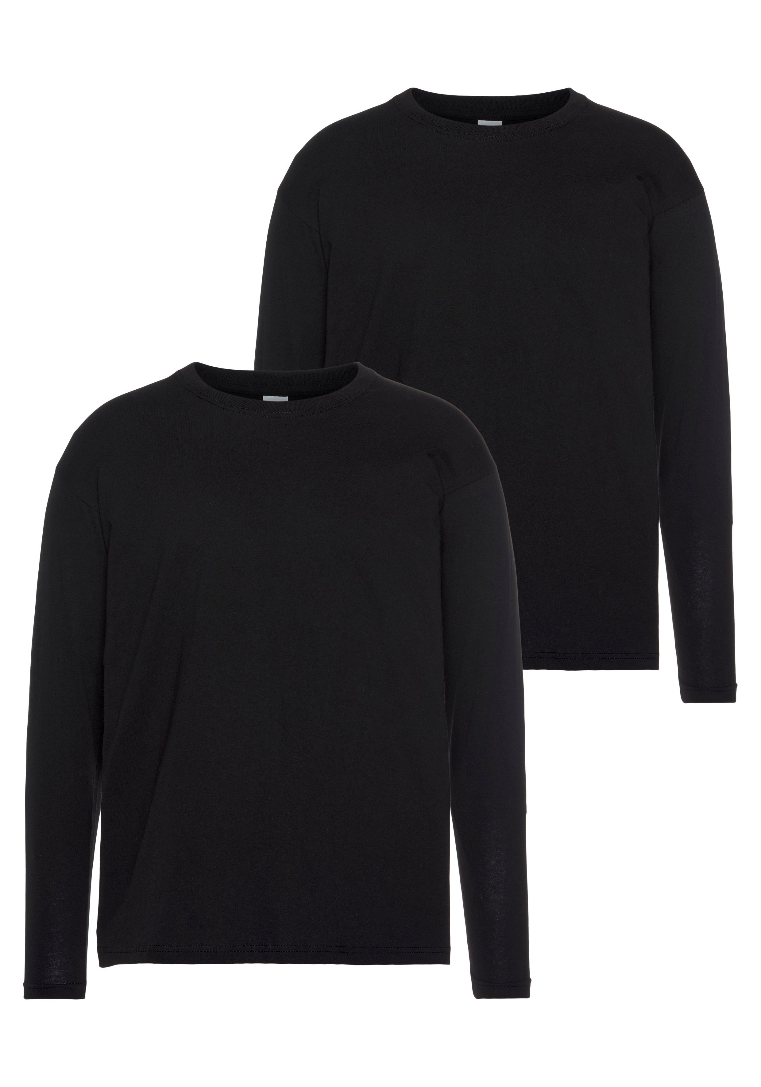 Fruit of the Loom Langarmshirt (Packung, günstig online kaufen