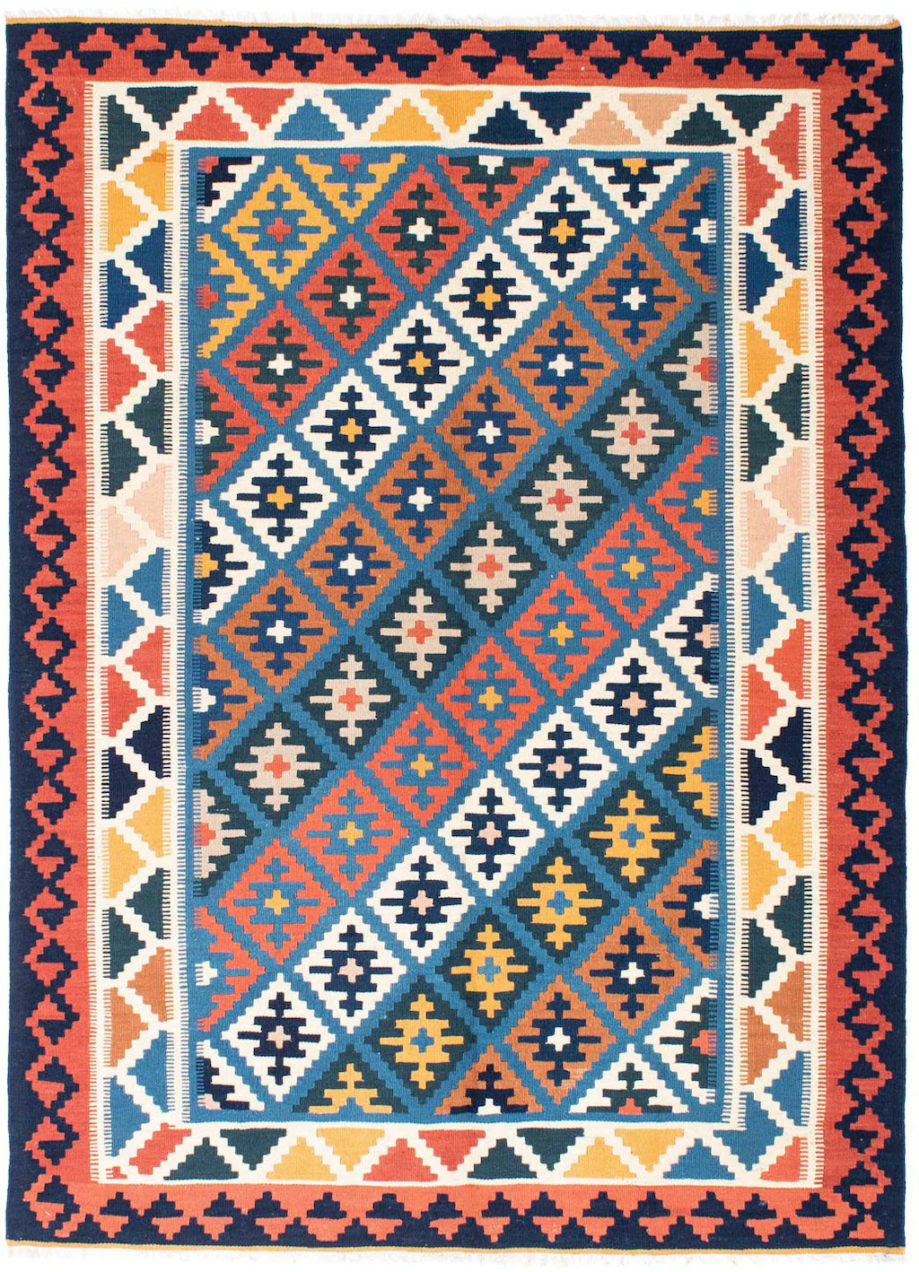 morgenland Wollteppich »Kelim - Oriental - 216 x 154 cm - mehrfarbig«, rech günstig online kaufen