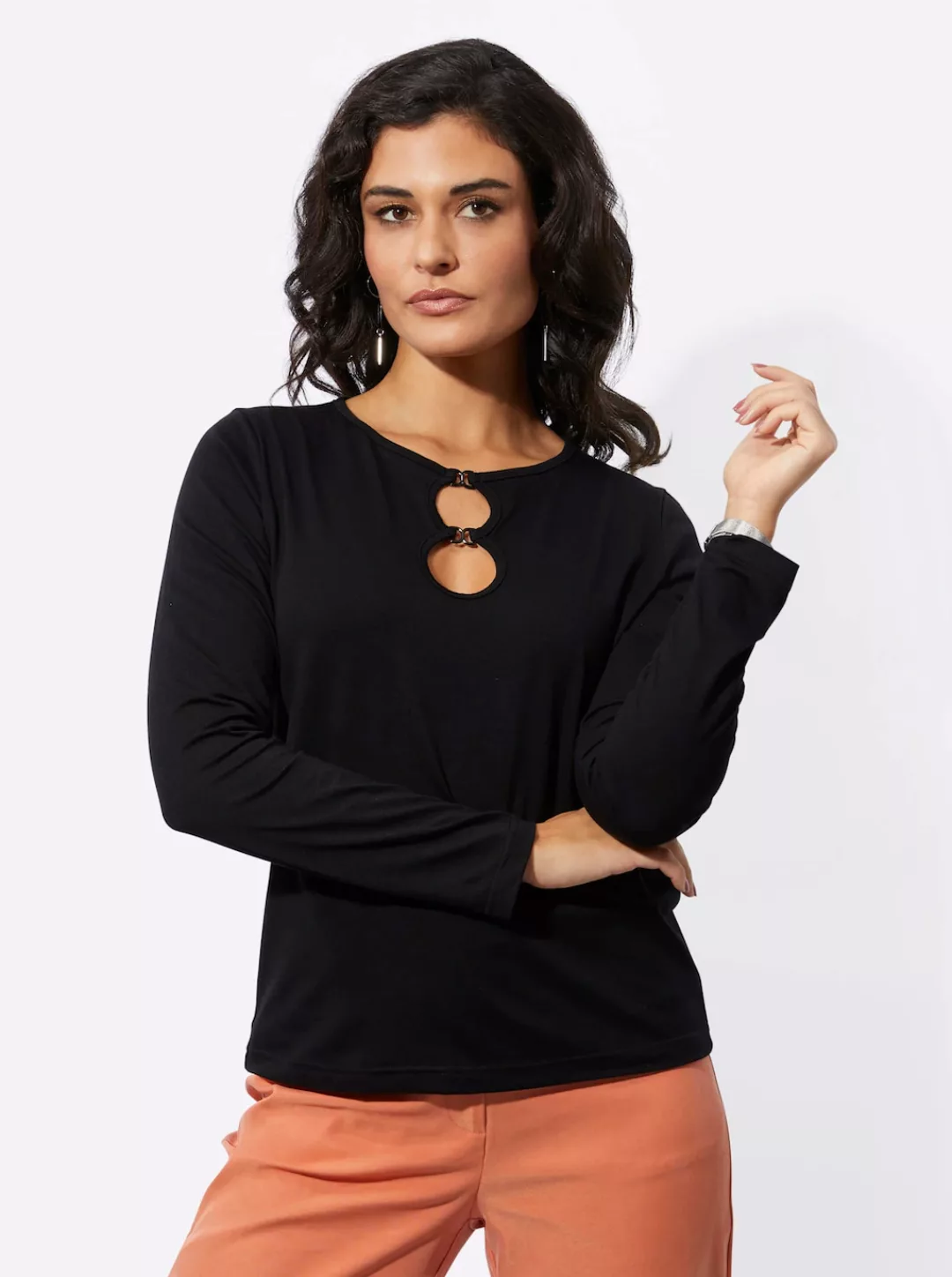 creation L Langarmshirt "Modal-Mix-Shirt", (1 tlg.) günstig online kaufen
