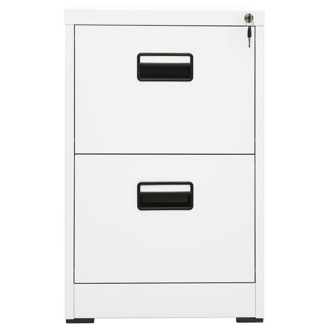 furnicato Aktenschrank Weiß 46x62x72,5 cm Stahl günstig online kaufen