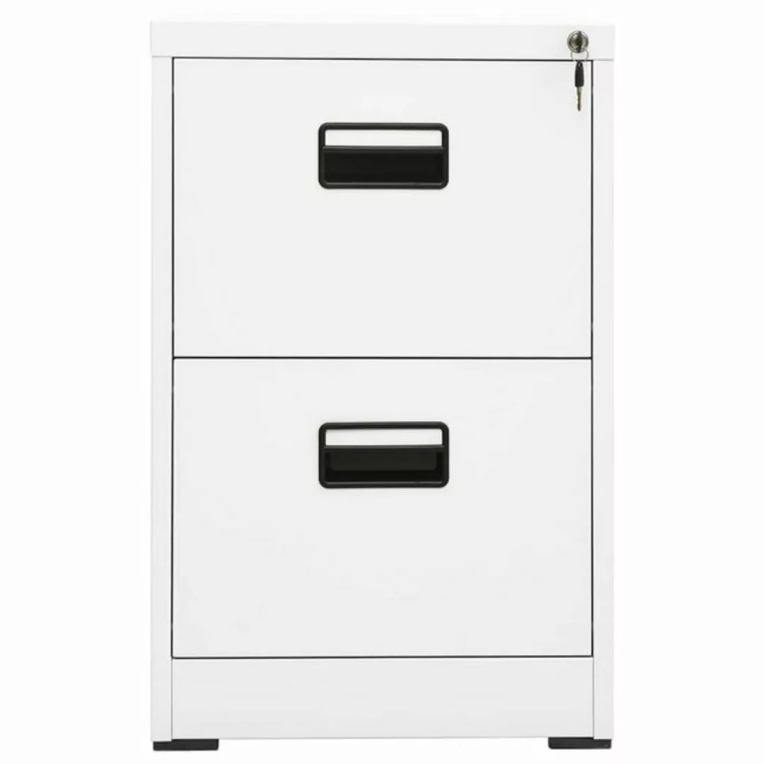 furnicato Aktenschrank Weiß 46x62x72,5 cm Stahl (1-St) günstig online kaufen