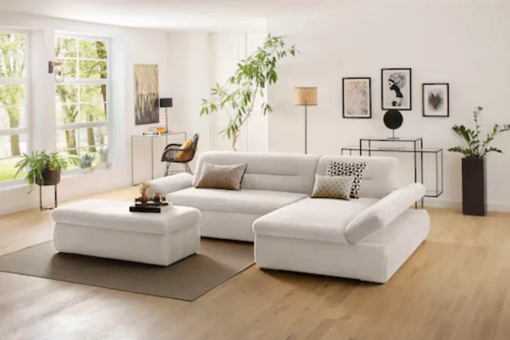INOSIGN Ecksofa »Avesa L-Form«, Wahlweise mit Armteilvertsellung und Bettfu günstig online kaufen