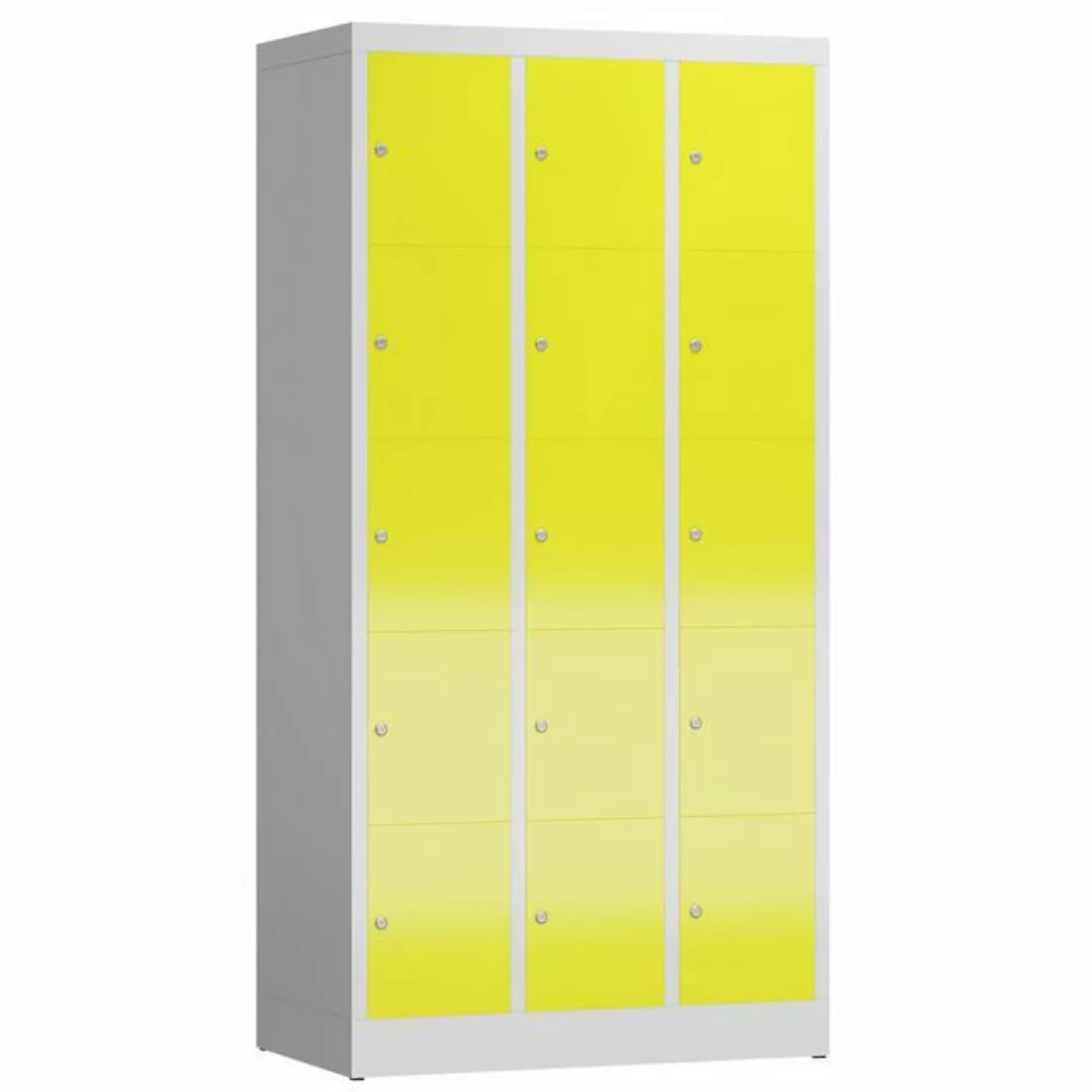 Steelboxx Fächerschrank ClassiX Schließfachschrank, 3 Abteile à 5 Fächer, 1 günstig online kaufen