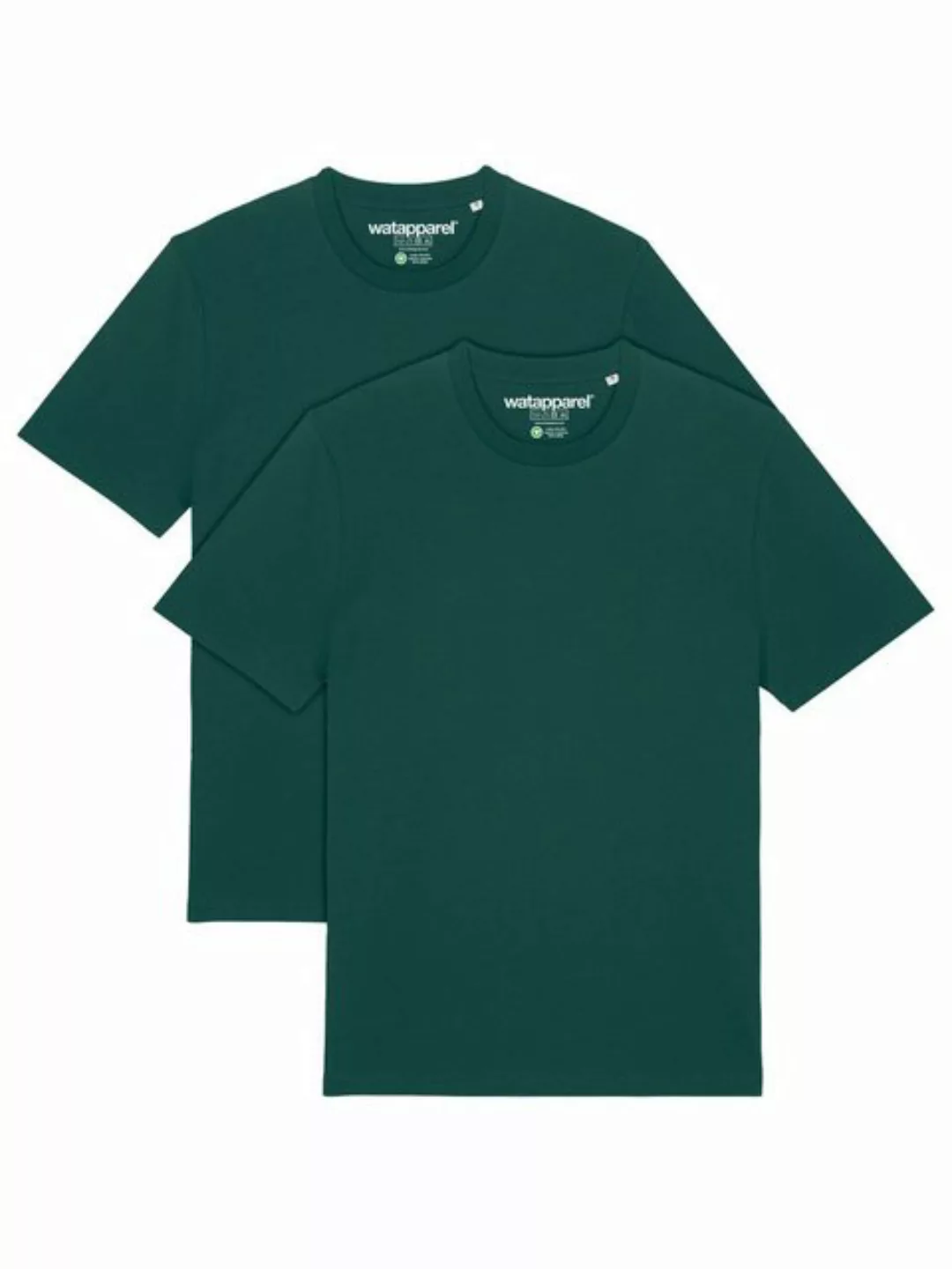 wat? Apparel T-Shirt 2er Multipack Bio Basic T-Shirt Glazed Green günstig online kaufen