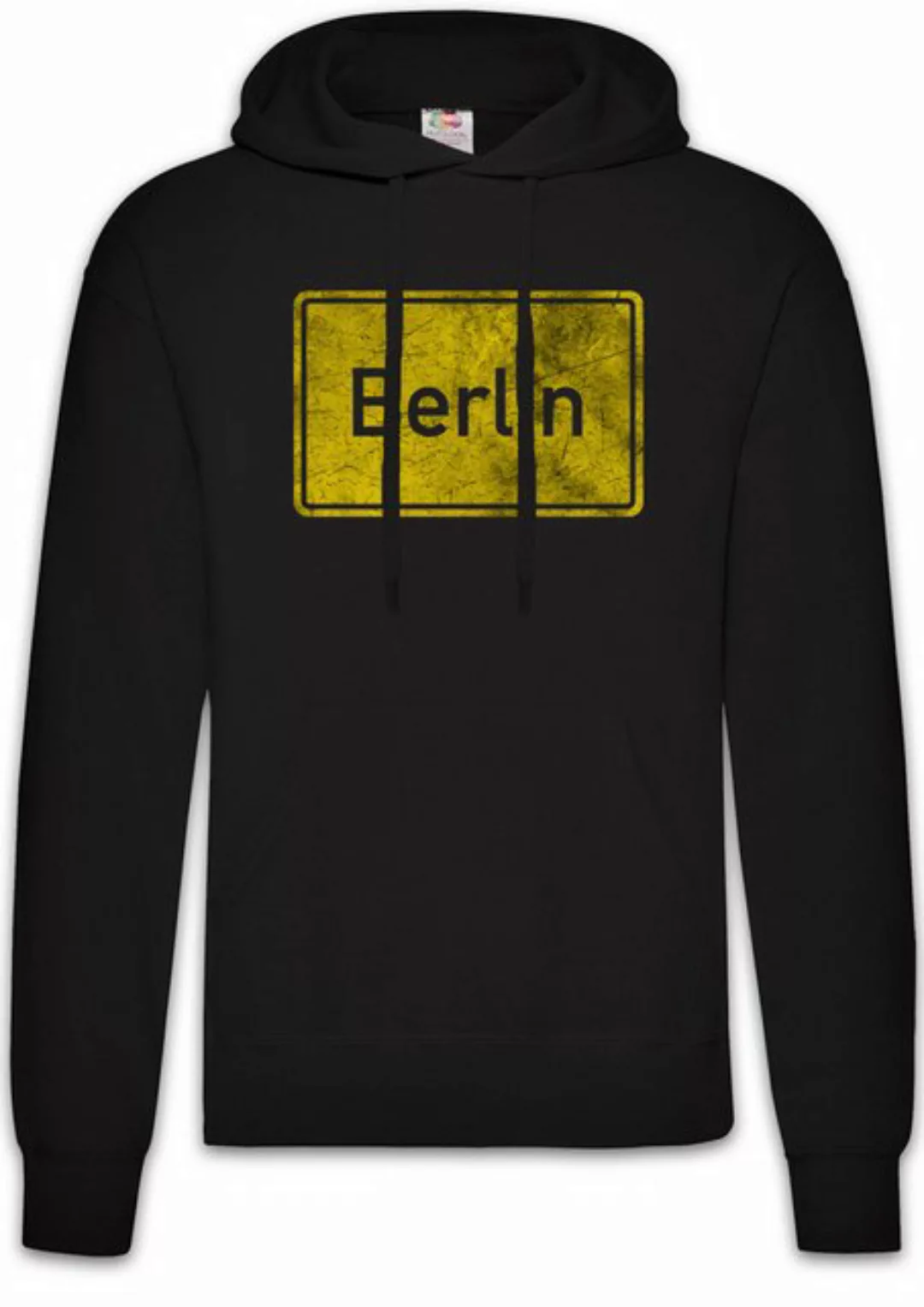 Urban Backwoods Hoodie Berlin Road Sign Herren Hoodie Germany City Stadt Or günstig online kaufen