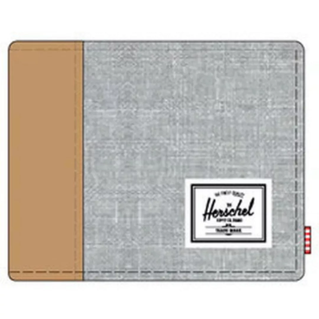 Herschel  Geldbeutel Hank Wallet Light Grey Crosshatch/Natural günstig online kaufen