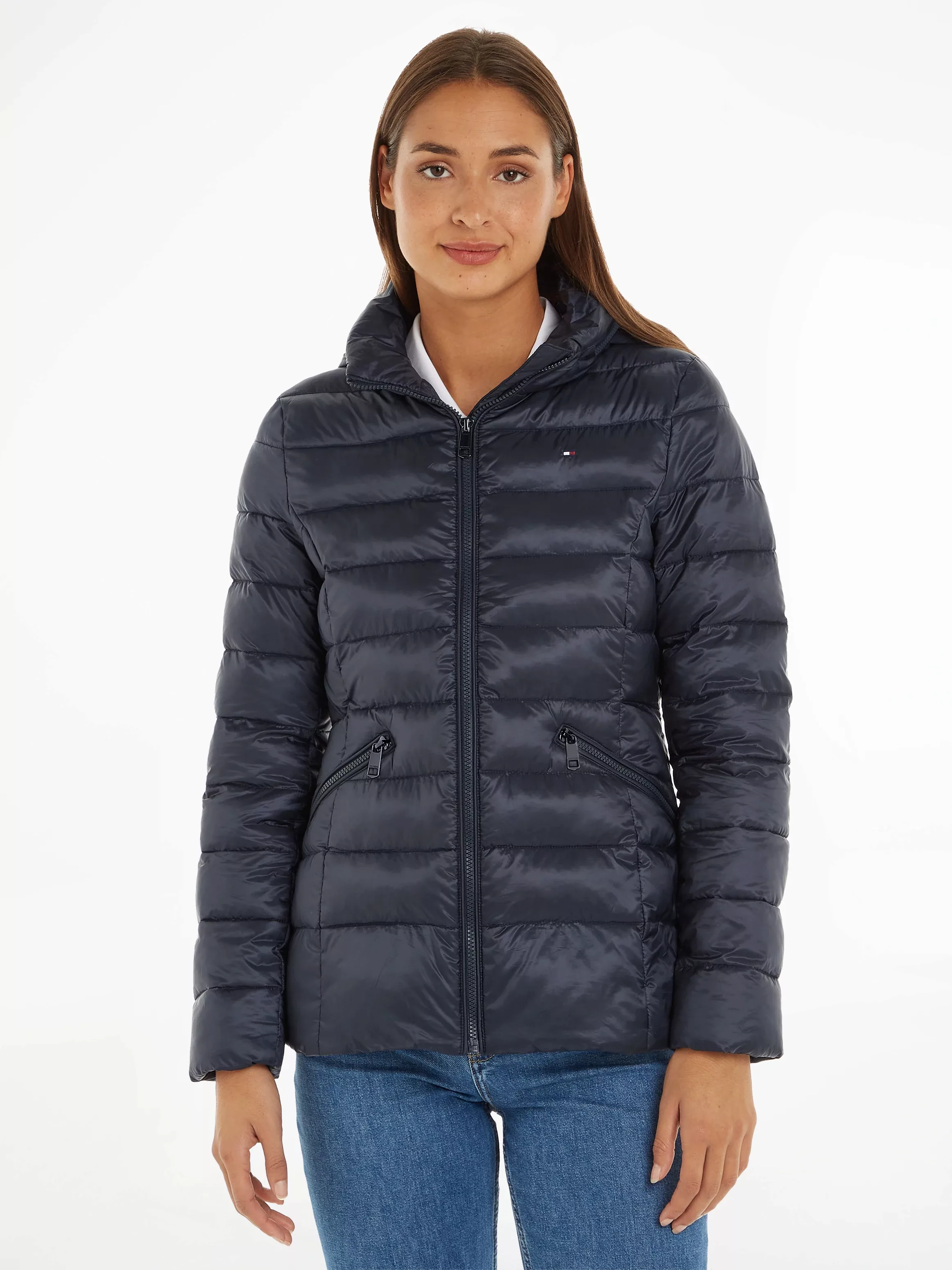 Tommy Hilfiger Steppjacke "MW PADDED GLOBAL STRIPE JACKET", mit Kapuze, mit günstig online kaufen