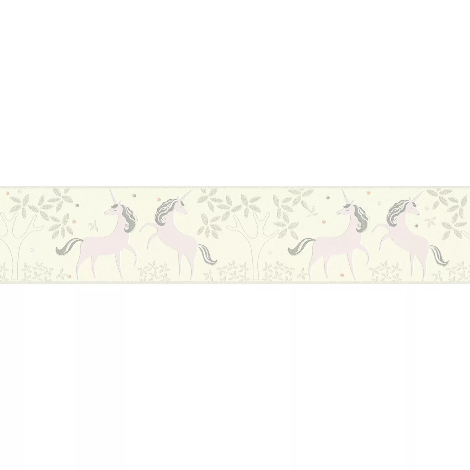 A.S. Création Tapetenbordüre Einhörner Crême-Beige und Helllila 0,13 x 5 m günstig online kaufen