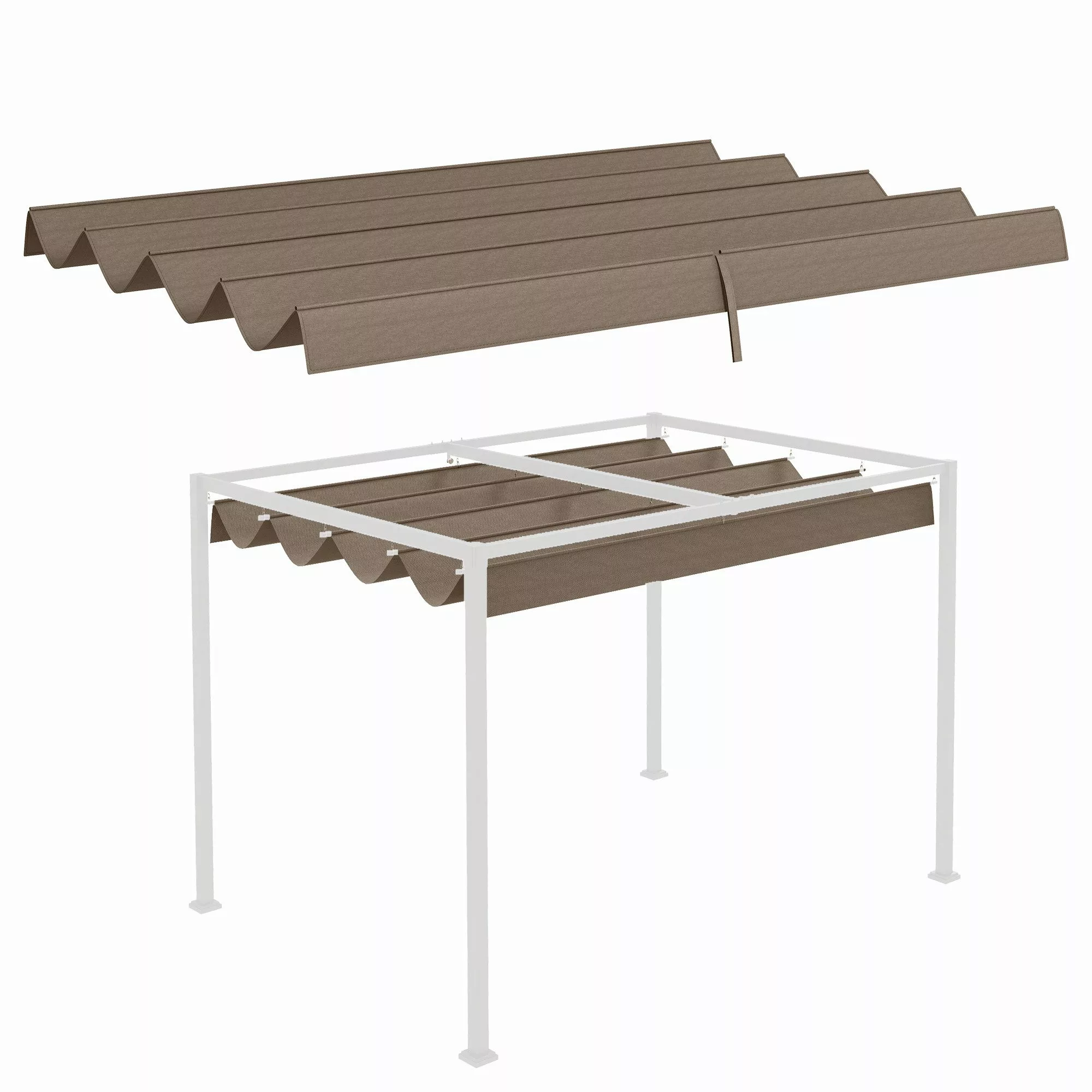 Outsunny Pavillon-Ersatzdach für 2,85 x 2 günstig online kaufen