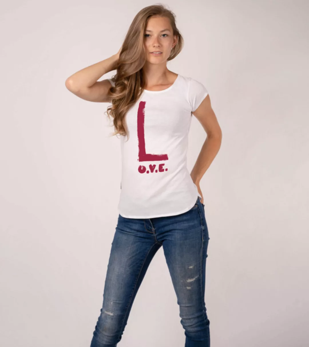 Shirt Asheville L.O.V.E. Aus Biobaumwolle günstig online kaufen