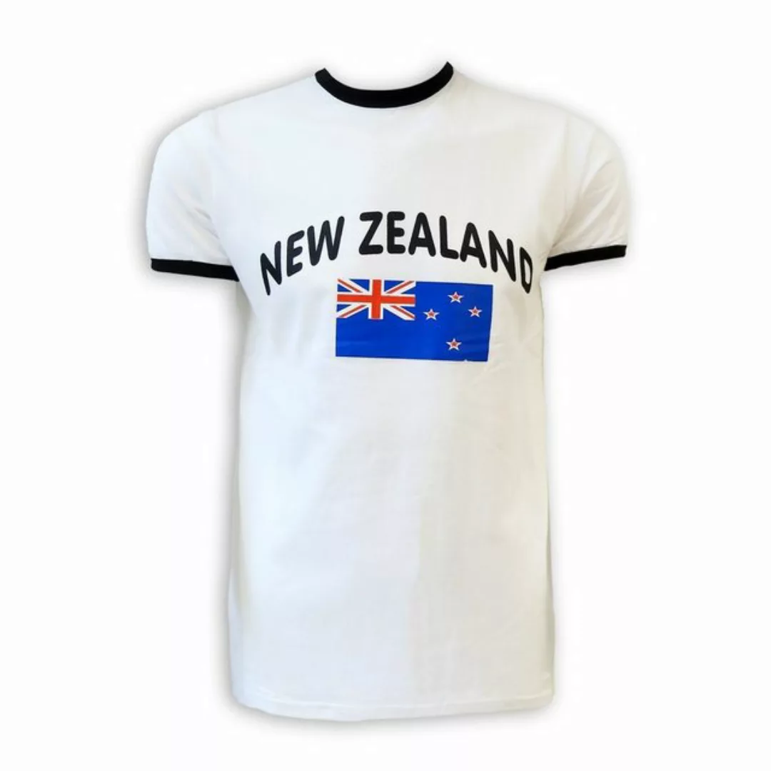 Sonia Originelli T-Shirt Fan-Shirt "New Zealand" Unisex Fußball WM EM Herre günstig online kaufen