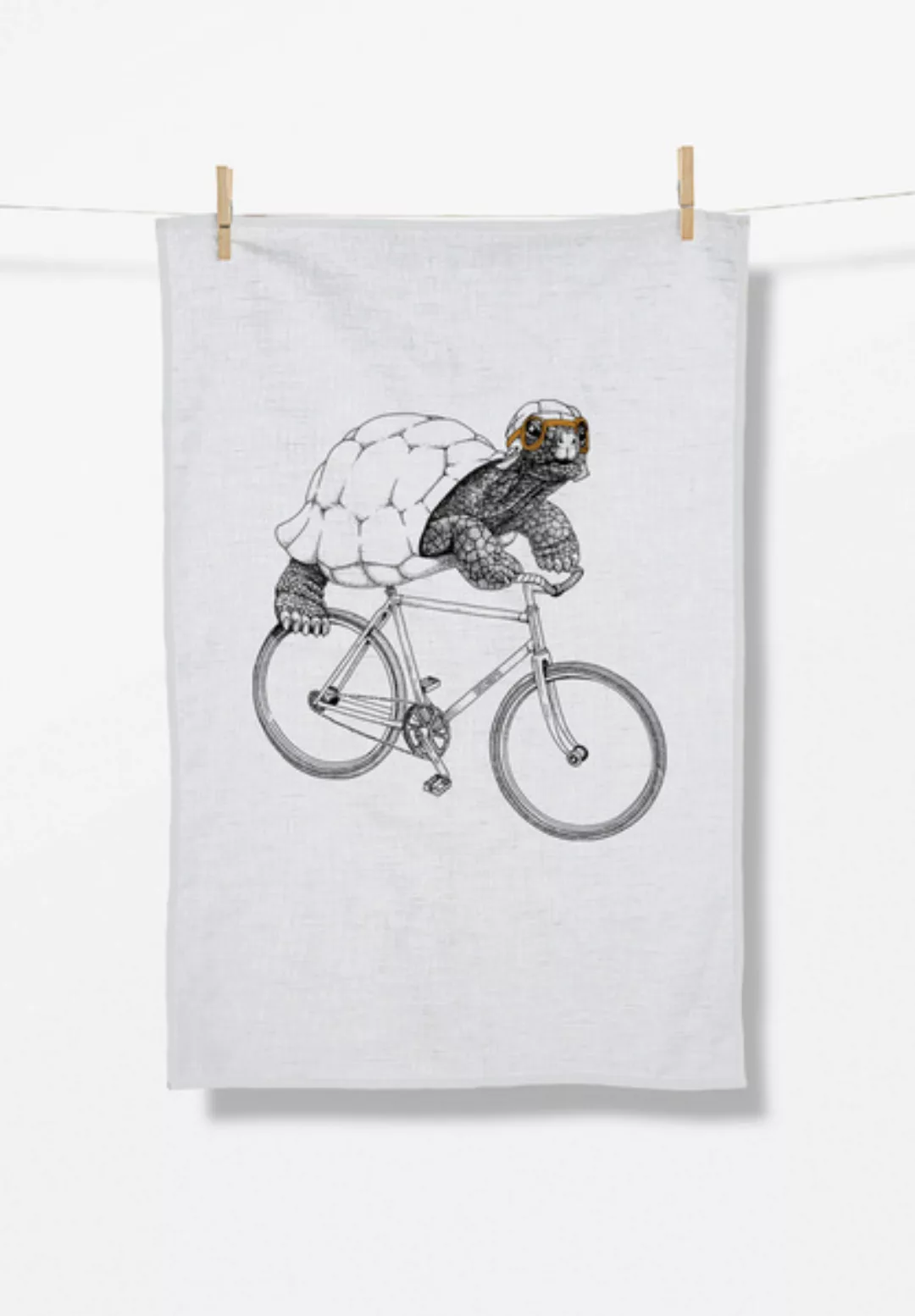 Bike Turtle Tea Towel- Geschirrtuch günstig online kaufen