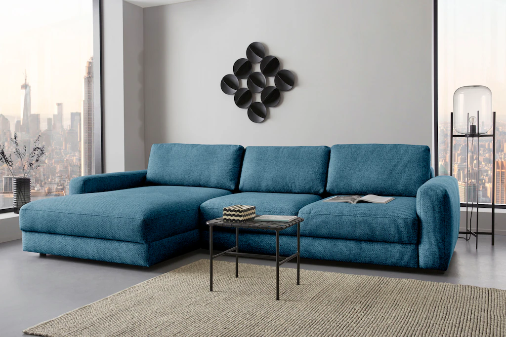 Places of Style Ecksofa "Bloomfield, L-Form", wahlweise mit Bettfunktion un günstig online kaufen