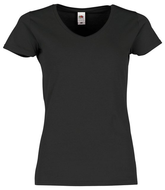 Fruit of the Loom V-Shirt Ladies Iconic 150 V-Neck T-Shirt günstig online kaufen