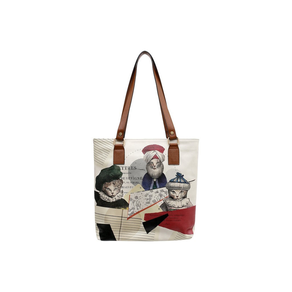 DOGO Umhängetasche "Multi Pocket Bag Shopper-Tasche Paperflower Damen Schul günstig online kaufen