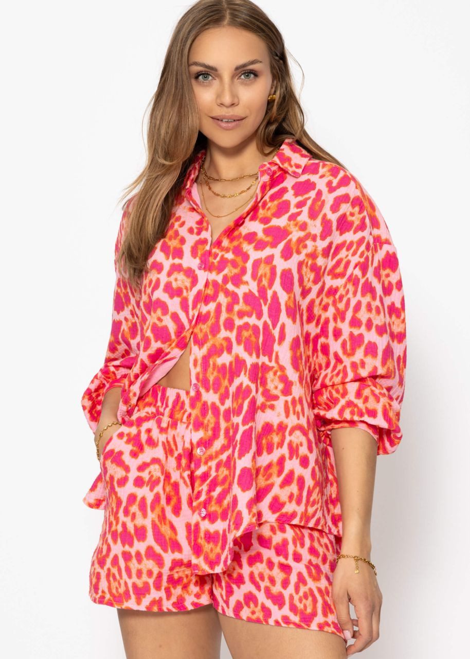 SASSYCLASSY Longbluse Gestreifte Oversize Musselin Bluse günstig online kaufen